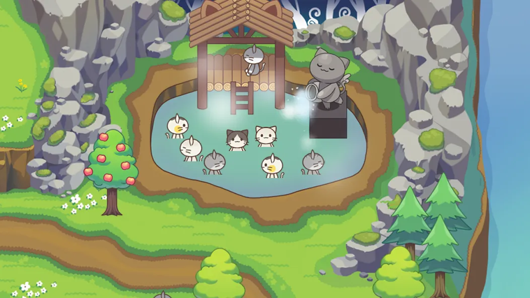 Cat Forest - Healing Camp  [МОД Menu] Screenshot 4