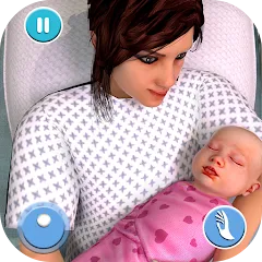 Скачать взлом Pregnant Mother Simulator Game (Симулятор беременной мамы)  [МОД Бесконечные деньги] - последняя версия apk на Андроид