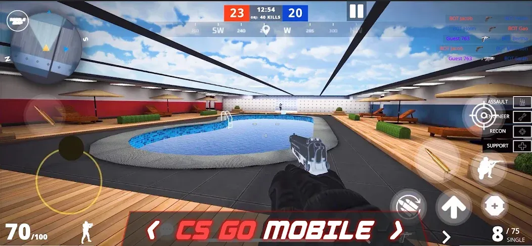 Epic Battle CS:FPS Mobile Game  [МОД Меню] Screenshot 1