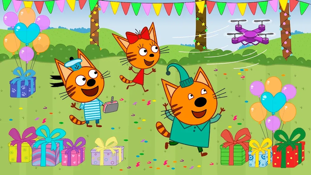 Kid-E-Cats: Kids birthday  [МОД Menu] Screenshot 3