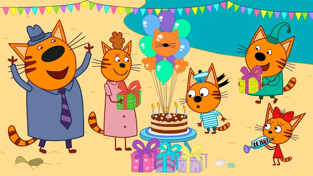 Kid-E-Cats: Kids birthday  [МОД Menu] Screenshot 5