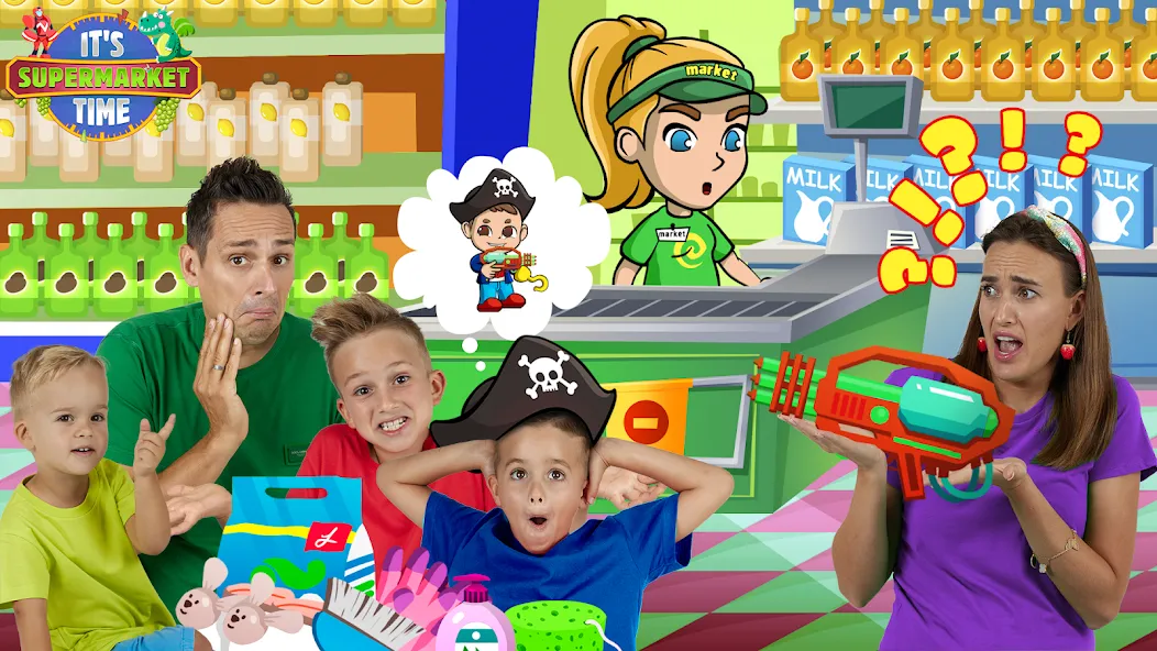 Vlad & Niki Supermarket game  [МОД Mega Pack] Screenshot 4