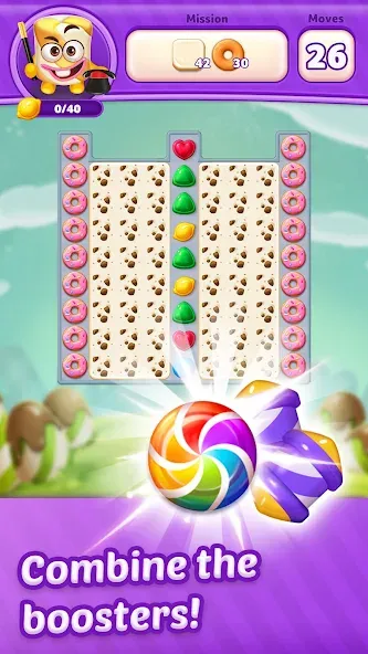 Lollipop Sweet Heroes Match3 (ЛОЛЛИПОП СВИТ ХЕРОЕС МАТЧ3)  [МОД Unlocked] Screenshot 3