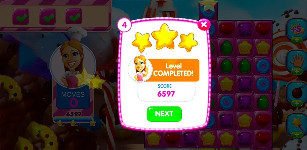 Jelly Kingdom Crush - Match 3  [МОД Много денег] Screenshot 4