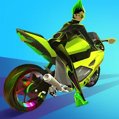 Скачать взломанную Wild Wheels: Bike Racing (Уайлд Вилз)  [МОД Unlocked] - последняя версия apk на Андроид