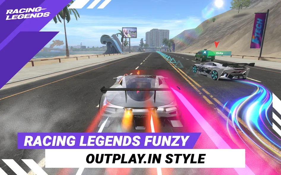 Racing Legends Funzy (Расинг Легендс Фанзи)  [МОД Unlimited Money] Screenshot 1