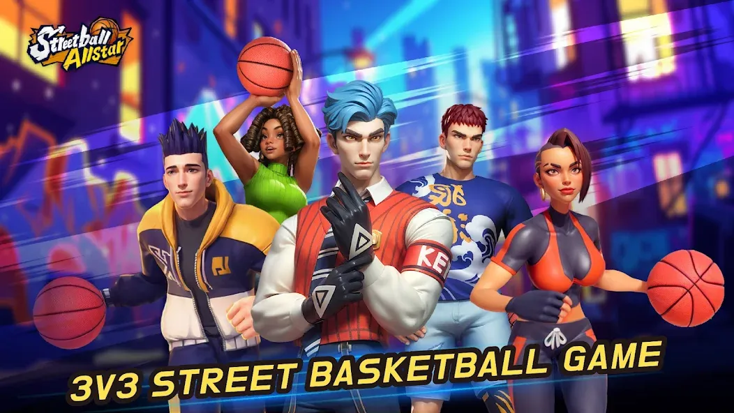 Streetball Allstar (тритбол Оллстар)  [МОД Unlocked] Screenshot 1