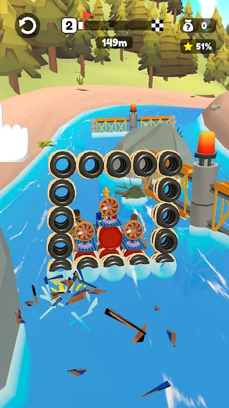 Raft Racing (ДИУАфтинг)  [МОД Много монет] Screenshot 4