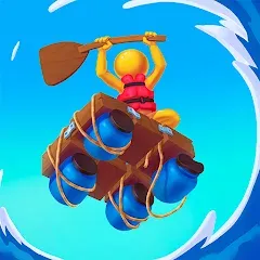 Скачать взломанную Raft Racing (ДИУАфтинг)  [МОД Много монет] - стабильная версия apk на Андроид