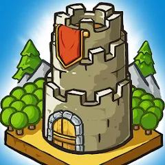 Скачать взломанную Grow Castle - Tower Defense (Гроу Касл)  [МОД Бесконечные монеты] - полная версия apk на Андроид