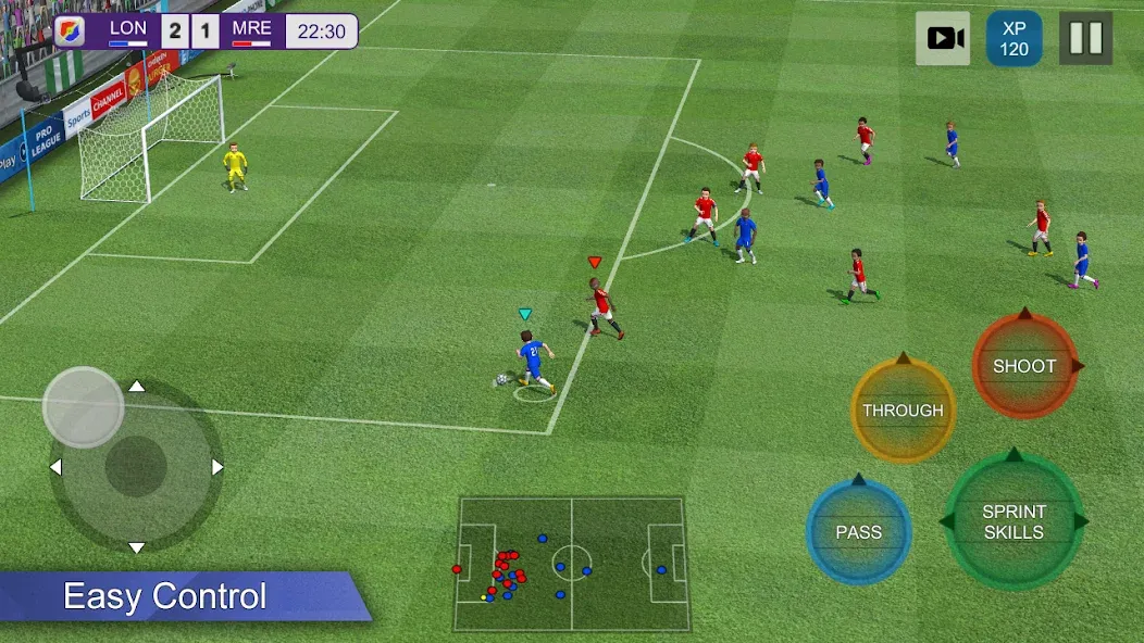 Pro League Soccer (Про лига футбола)  [МОД Много денег] Screenshot 1