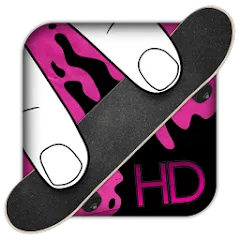 Взлом Fingerboard HD Skateboarding (Фингерборд ХД скейтбординг)  [МОД Бесконечные монеты] - полная версия apk на Андроид