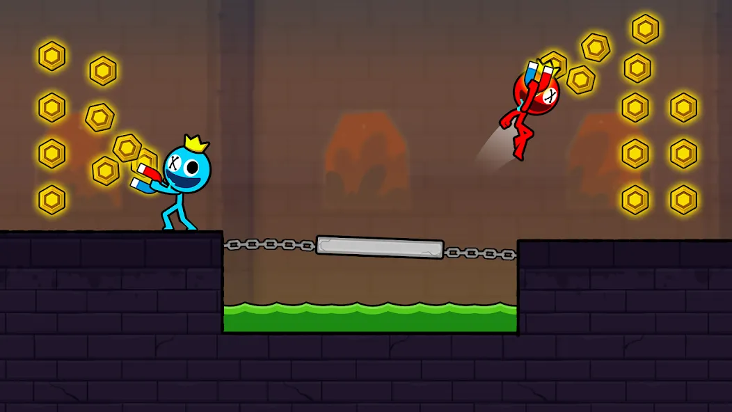 Red and Blue Stickman 2024 (Ред энд Блу Стикмен 2)  [МОД Много денег] Screenshot 3