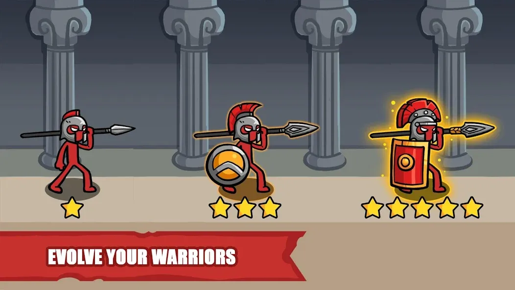 Stick Battle: War of Legions (Стик битва)  [МОД Много монет] Screenshot 3