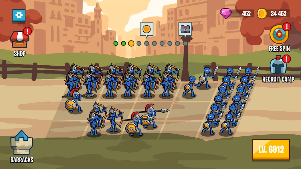 Stick Battle: War of Legions (Стик битва)  [МОД Много монет] Screenshot 4