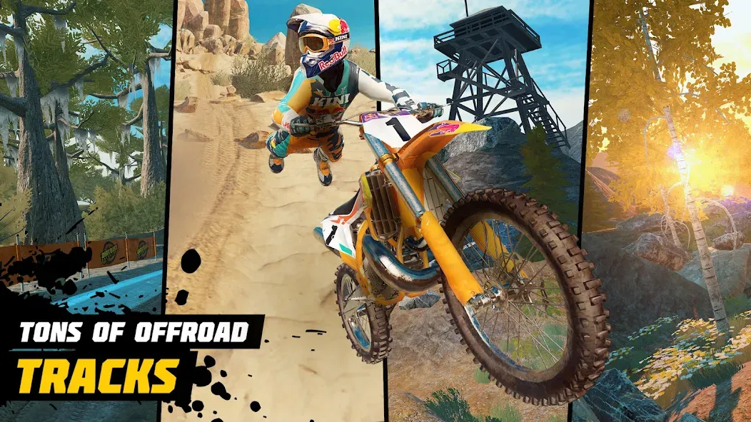 Dirt Bike Unchained: MX Racing (Дерт Байк Анчейнд)  [МОД Menu] Screenshot 2