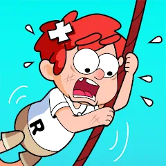 Скачать взлом Zipline Rescue: Physics Game (Зиплайн Рескью)  [МОД Много монет] - полная версия apk на Андроид