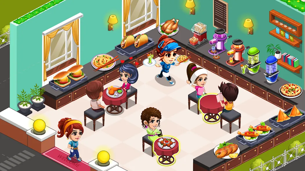 Cooking Restaurant Kitchen (Кукинг Ресторан Китчен)  [МОД Все открыто] Screenshot 1