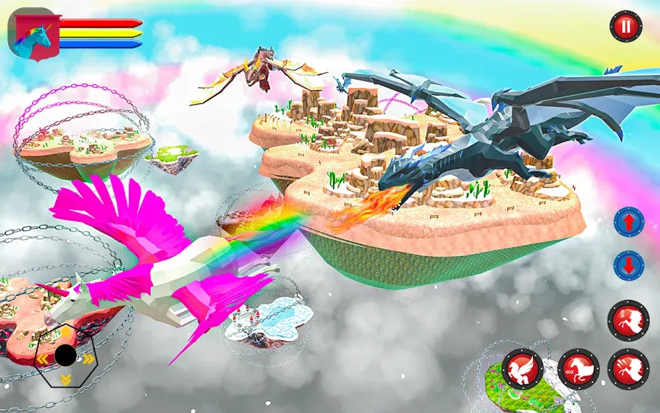 Flying Unicorn Pegasus Games  [МОД Бесконечные деньги] Screenshot 1