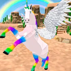 Скачать взлом Flying Unicorn Pegasus Games  [МОД Бесконечные деньги] - последняя версия apk на Андроид