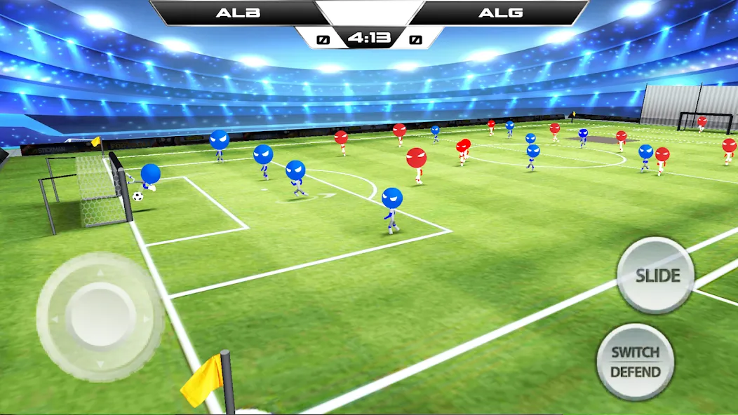 Stickman Soccer Football Game  [МОД Много монет] Screenshot 2