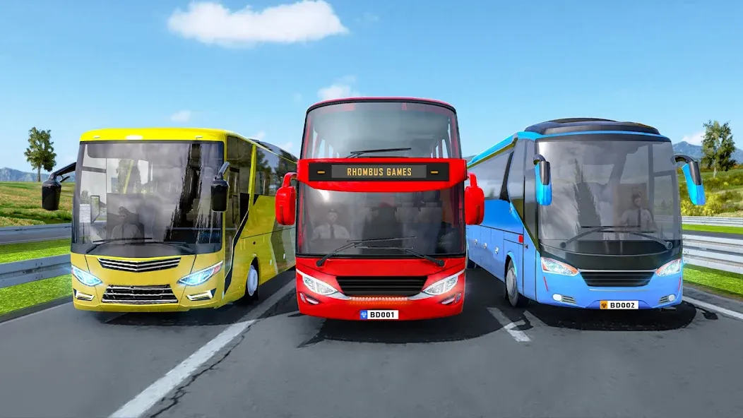 Highway Bus Simulator Bus Game  [МОД Mega Pack] Screenshot 1