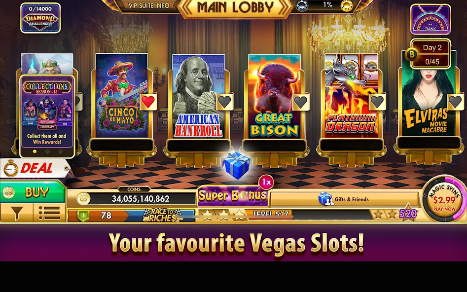 Black Diamond Casino Slots (СЛОТЫ)  [МОД Все открыто] Screenshot 1