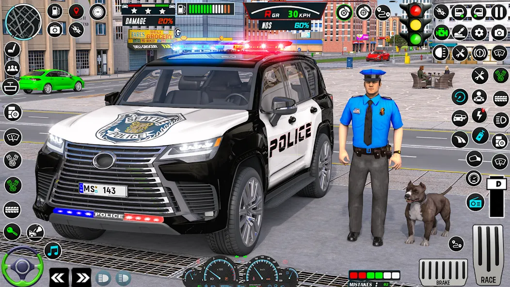 US Police Car Parking - King  [МОД Много денег] Screenshot 1