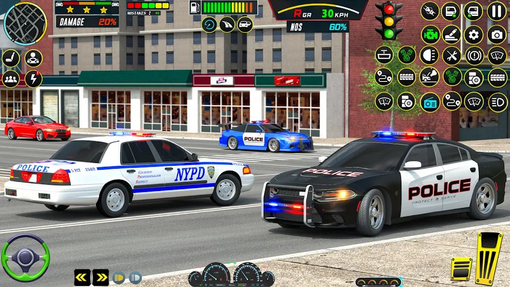 US Police Car Parking - King  [МОД Много денег] Screenshot 3