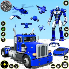 Скачать взломанную Truck Game - Car Robot Games  [МОД Меню] - стабильная версия apk на Андроид