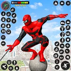 Скачать взломанную Spider Rope Games - Crime Hero  [МОД Unlocked] - полная версия apk на Андроид