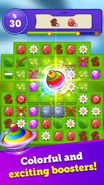 Easter Magic - Match 3 Game (Истер Мэджик)  [МОД Бесконечные деньги] Screenshot 2