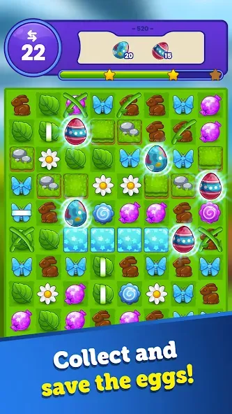 Easter Magic - Match 3 Game (Истер Мэджик)  [МОД Бесконечные деньги] Screenshot 3