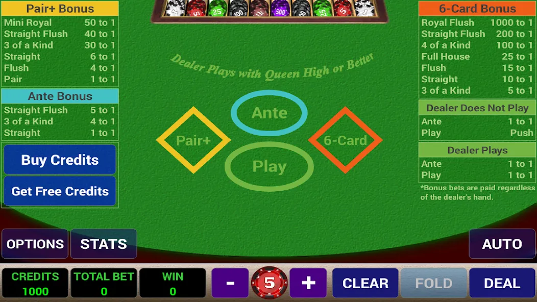 Ace 3-Card Poker (эйс 3)  [МОД Unlocked] Screenshot 1