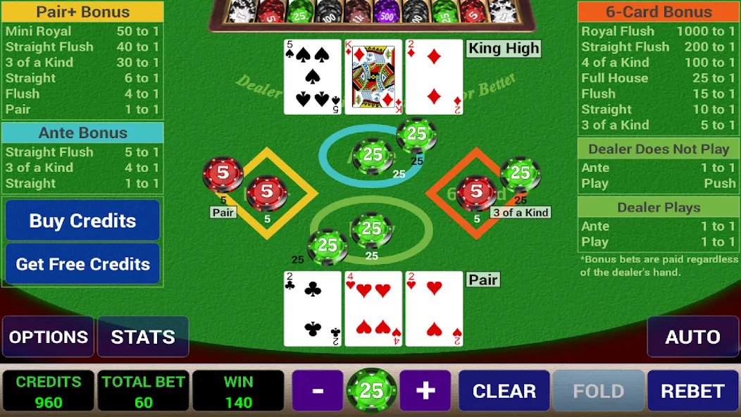 Ace 3-Card Poker (эйс 3)  [МОД Unlocked] Screenshot 3