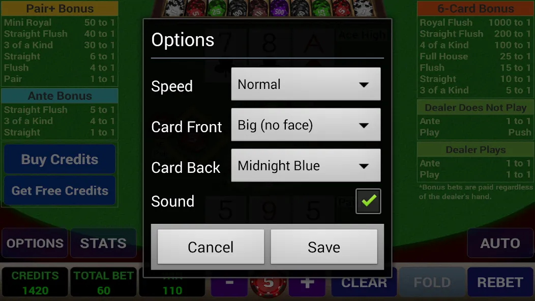 Ace 3-Card Poker (эйс 3)  [МОД Unlocked] Screenshot 4