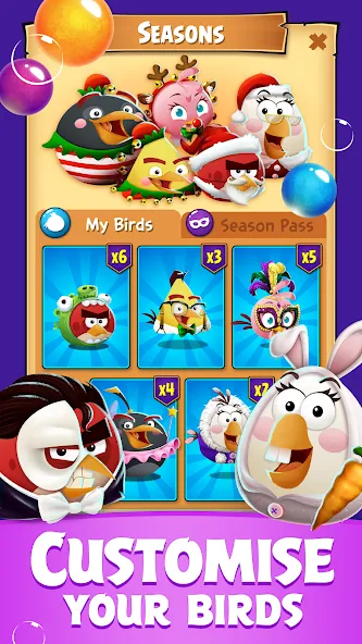 Angry Birds POP Bubble Shooter (Энгри Брдс ПОП Бабл Шутер)  [МОД Все открыто] Screenshot 5