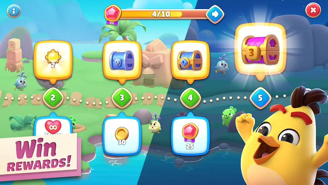 Angry Birds Journey (Энгри Бердс Джорни)  [МОД Много монет] Screenshot 4