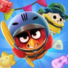 Взломанная Angry Birds Match 3 (Энгри Бердс Матч 3)  [МОД Бесконечные монеты] - стабильная версия apk на Андроид