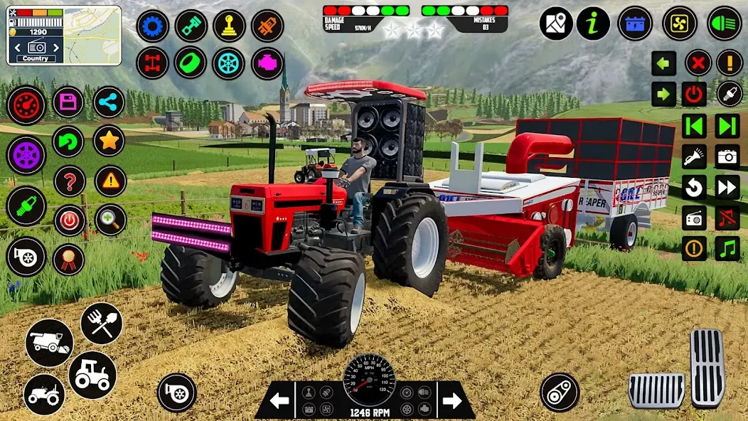 Indian Tractor Farming Games  [МОД Бесконечные деньги] Screenshot 2