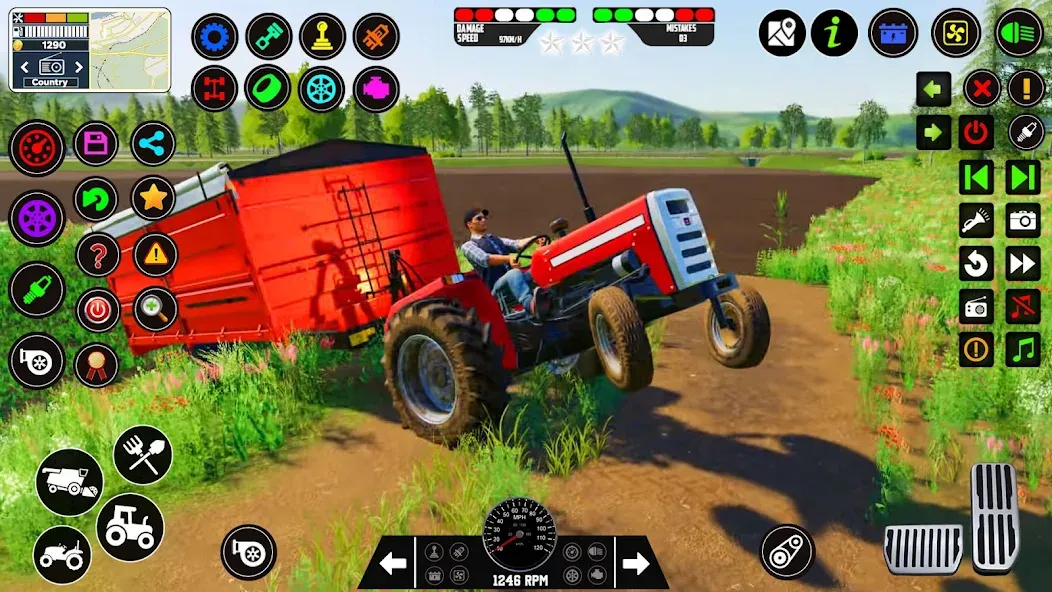 Indian Tractor Farming Games  [МОД Бесконечные деньги] Screenshot 5