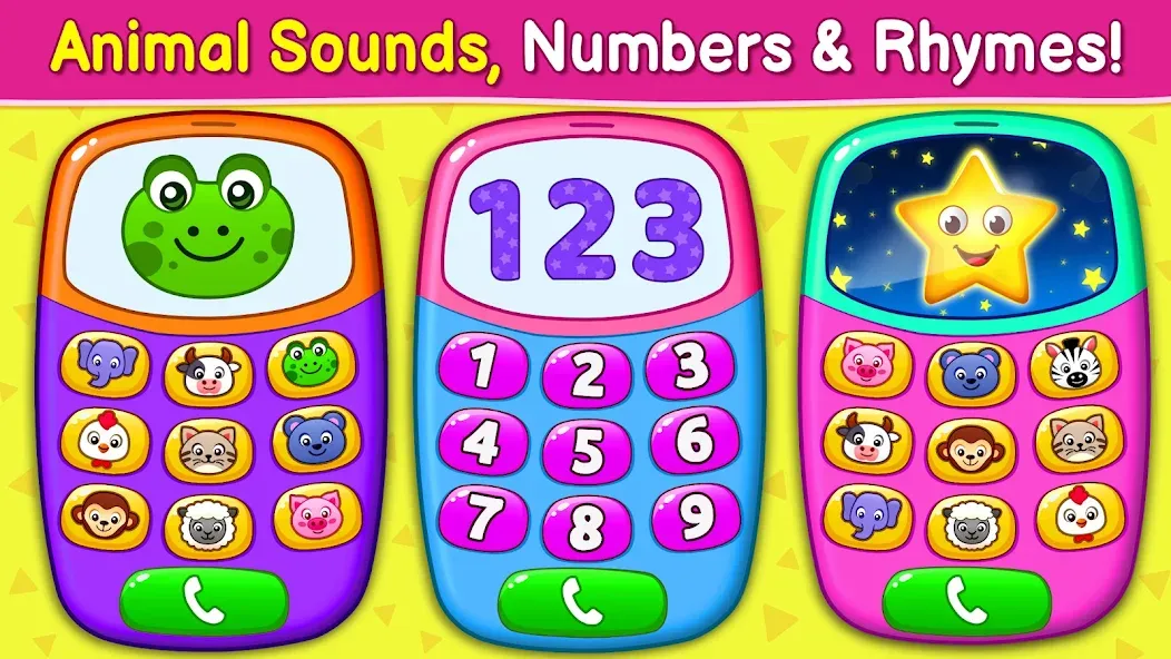 Baby Games: Piano & Baby Phone (Бейби Геймс)  [МОД Unlocked] Screenshot 1