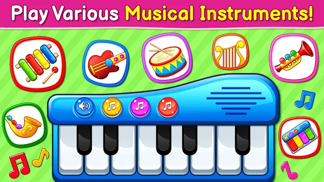 Baby Games: Piano & Baby Phone (Бейби Геймс)  [МОД Unlocked] Screenshot 2