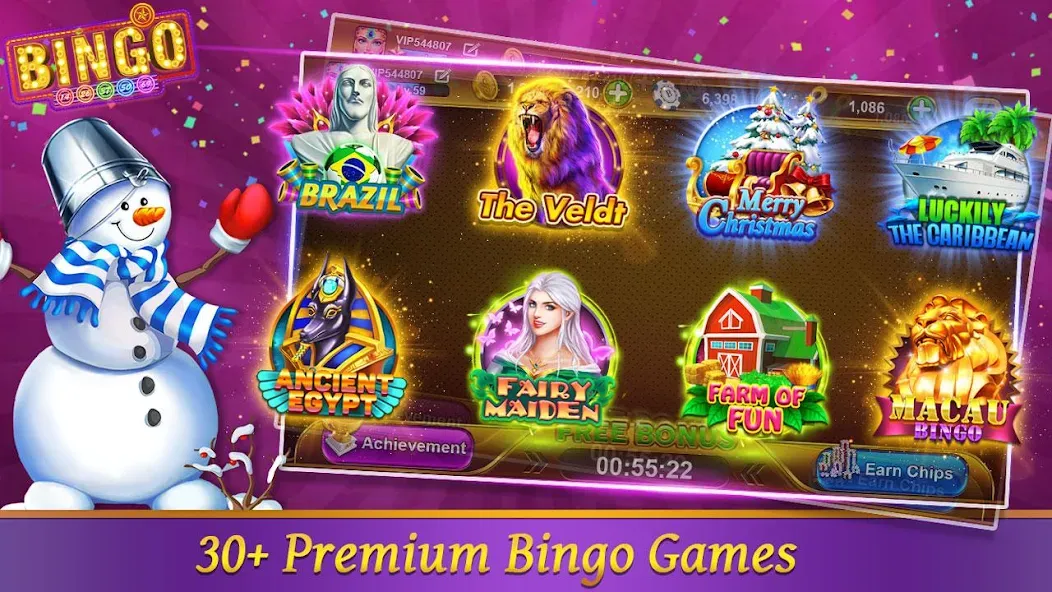 Bingo Happy HD - Bingo Games (Бинго Хэппи ХД)  [МОД Все открыто] Screenshot 1