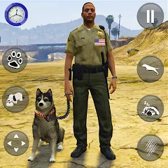 Скачать взлом Toby Police Dog Sim: Dogs Game  [МОД Все открыто] - полная версия apk на Андроид