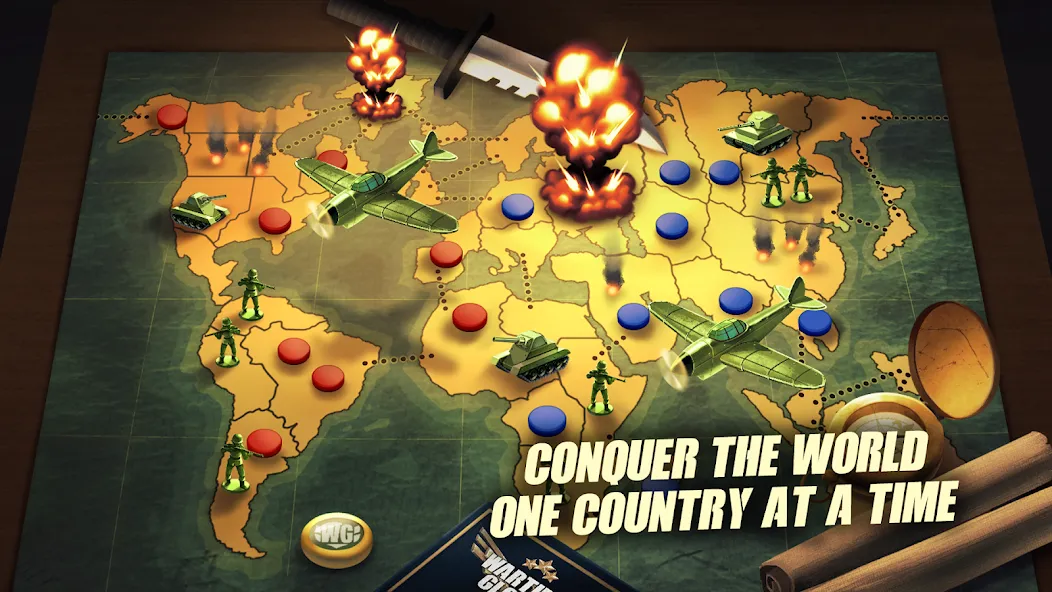 Risk of War - Wartime Glory  [МОД Unlimited Money] Screenshot 2