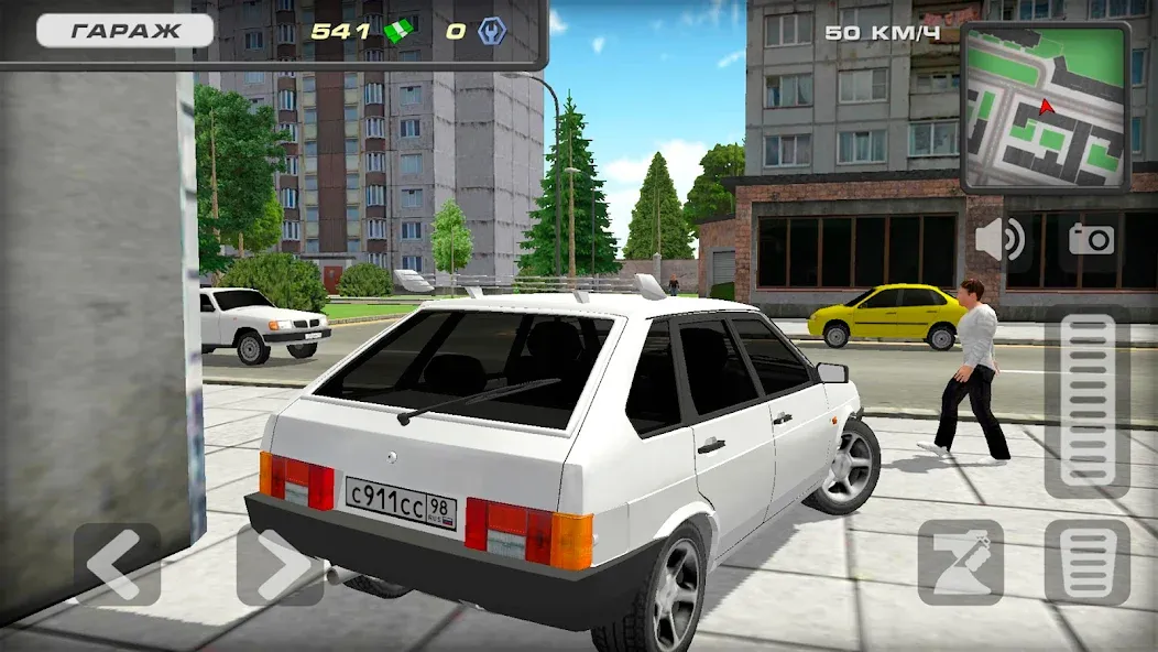 Lada 2109 Russian Car Driver  [МОД Бесконечные монеты] Screenshot 3