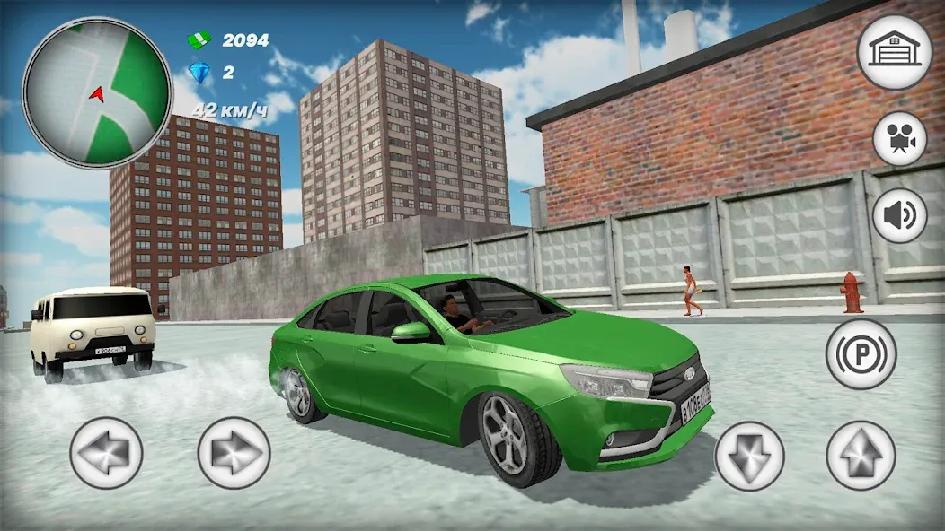 Русская тачка Лада Веста  [МОД Menu] Screenshot 1