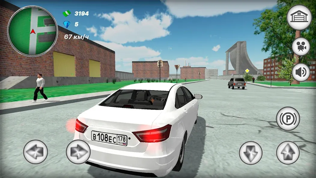 Русская тачка Лада Веста  [МОД Menu] Screenshot 2