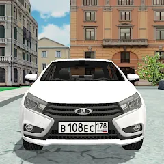 Взлом Русская тачка Лада Веста  [МОД Menu] - последняя версия apk на Андроид